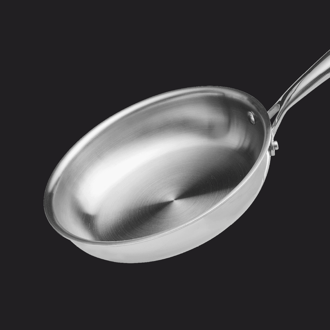 SEIDO stainless steel frying pan collection — induction compatible cookware